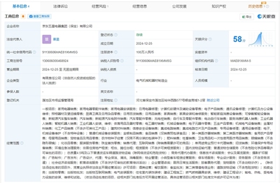 京東五星電器布局保定，新設公司專注計算機軟硬件零售